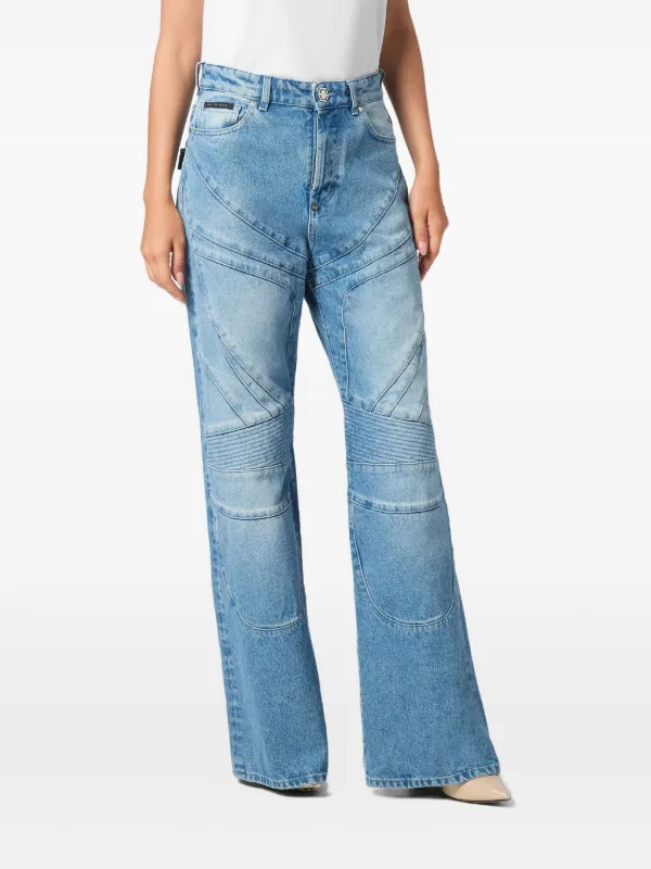 Philipp Plein ワイドジーンズ | ブルー | FARFETCH JP