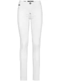 Philipp Plein logo-patch jeggings - White