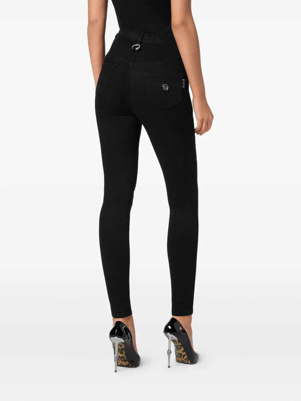 PHILIPP PLEIN HIGH-WAISTED JEANS