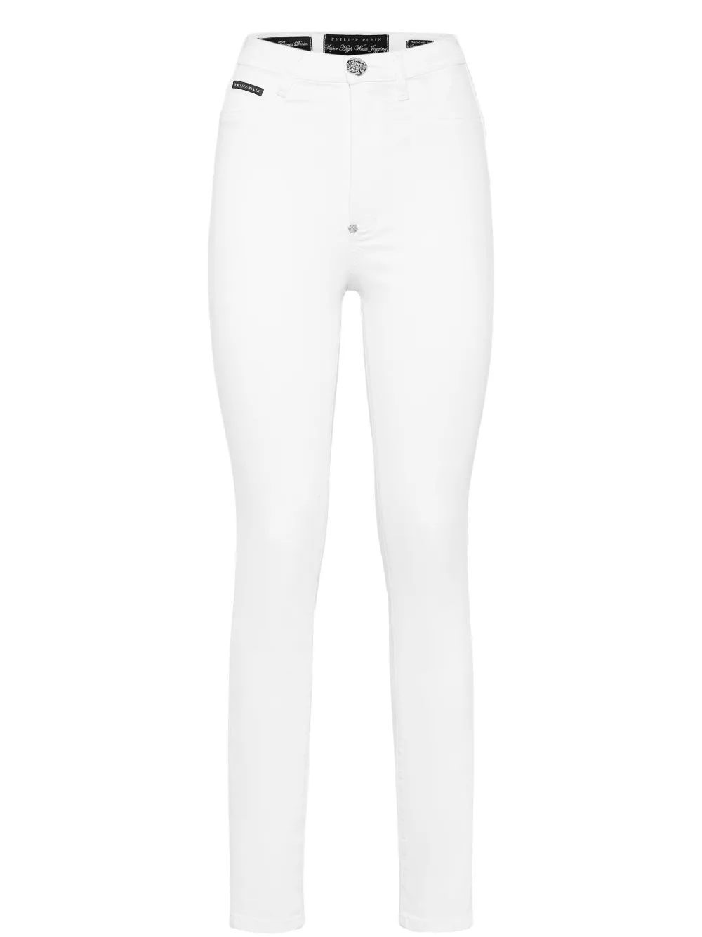 Philipp Plein High-waisted Skinny-cut Jeans In White