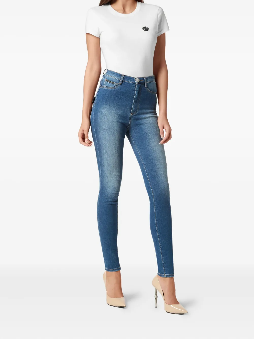 Philipp Plein high-waisted jeans - Blauw