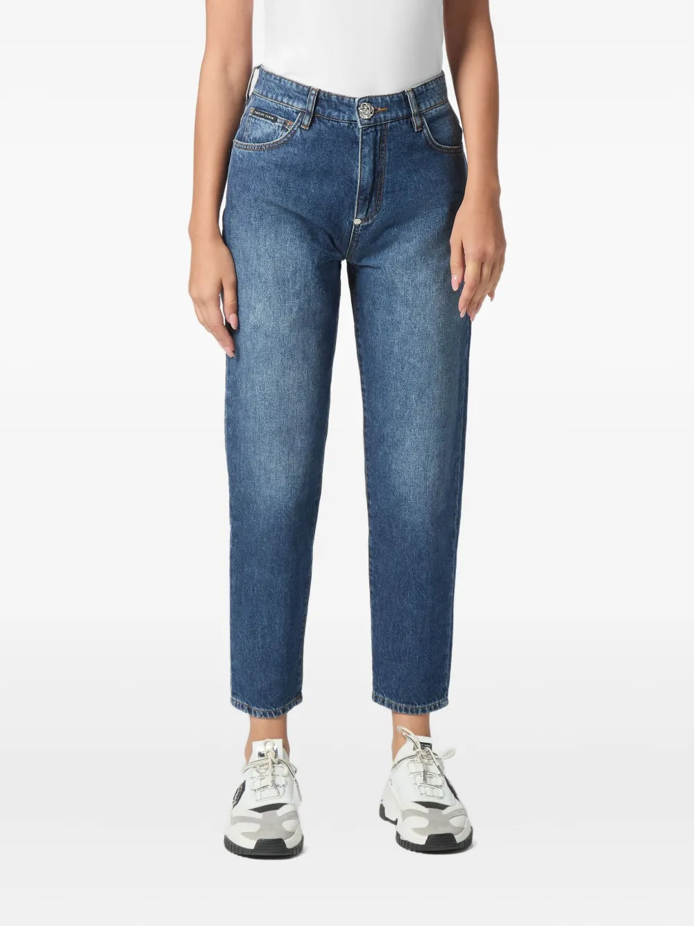 Philipp Plein Mom jeans - Blauw