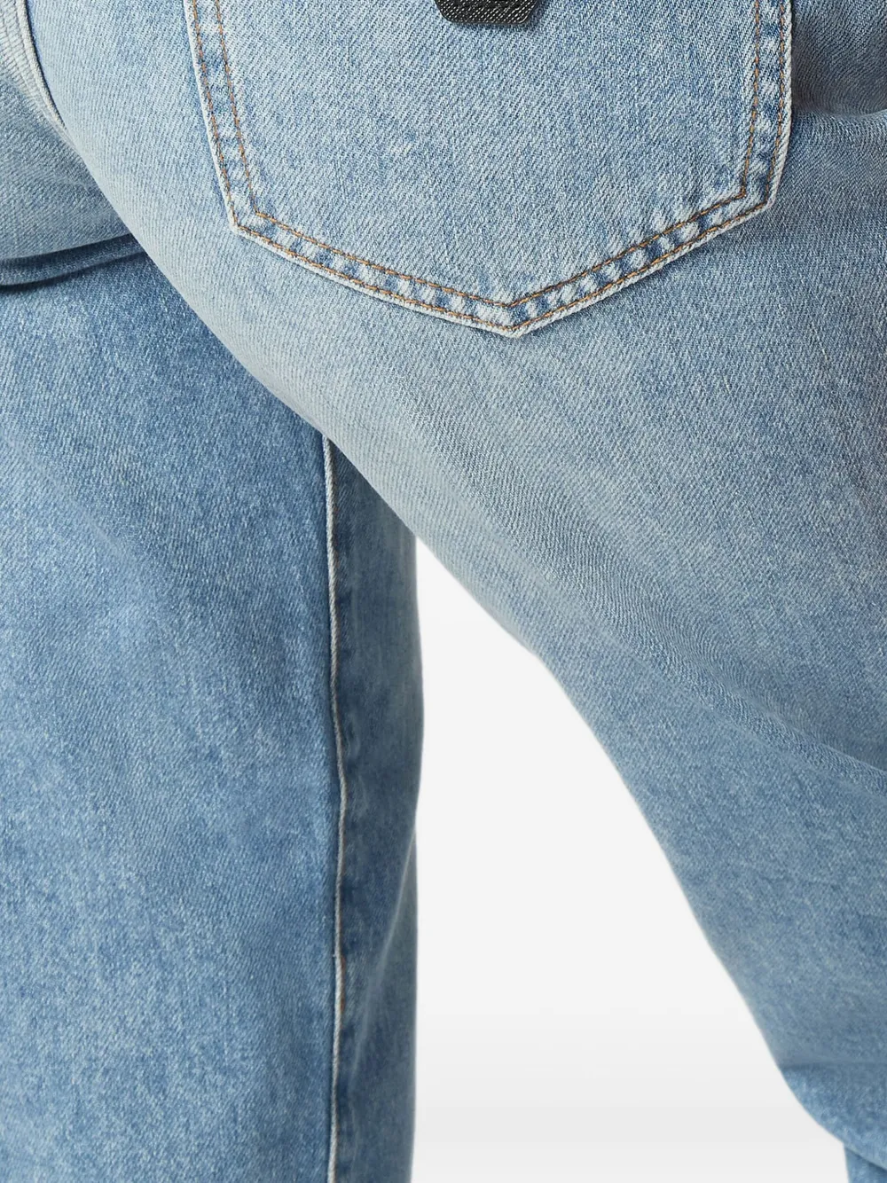 Philipp Plein Jeans met logoplakkaat Blauw