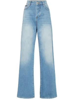 AMIRI ワイドジーンズ | ブルー | FARFETCH JP