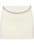 Philipp Plein Signature mini skirt - White