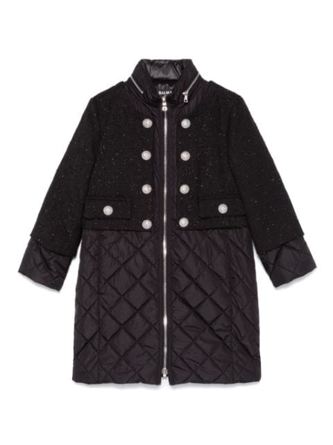 Balmain Kids panelled-design coat