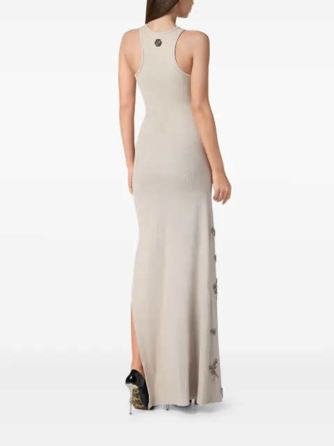 Philipp Plein jersey midi dress SAECWRG3302PJY002N - 3
