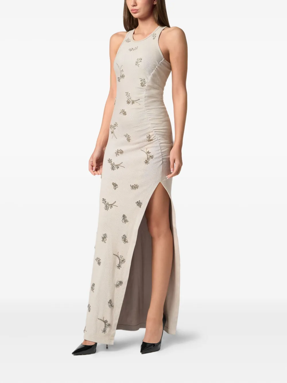 PHILIPP PLEIN JERSEY MIDI DRESS