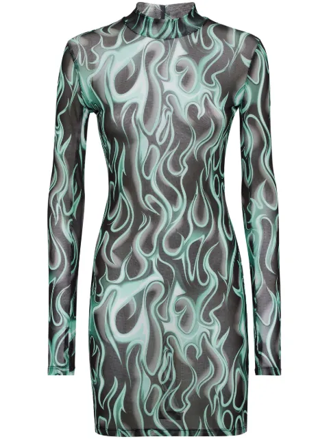 Philipp Plein Flame minidress