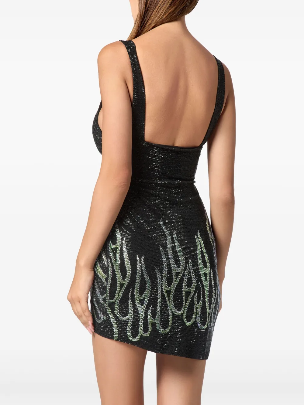 Philipp Plein Flame mini-jurk Zwart