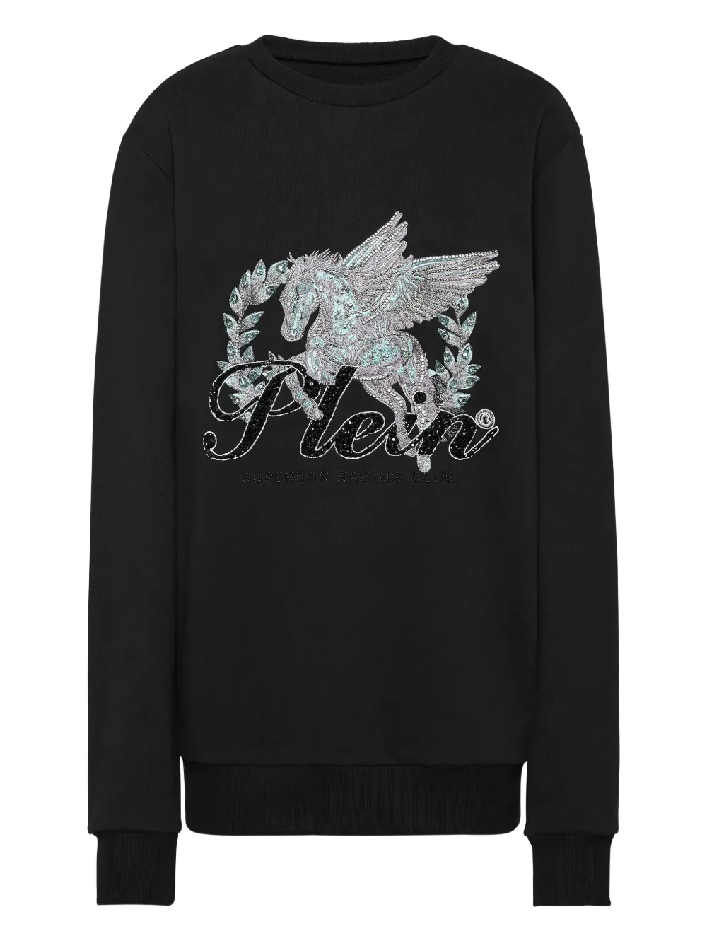 Philipp Plein crystal-embellished sweatshirt | Black | Image 1