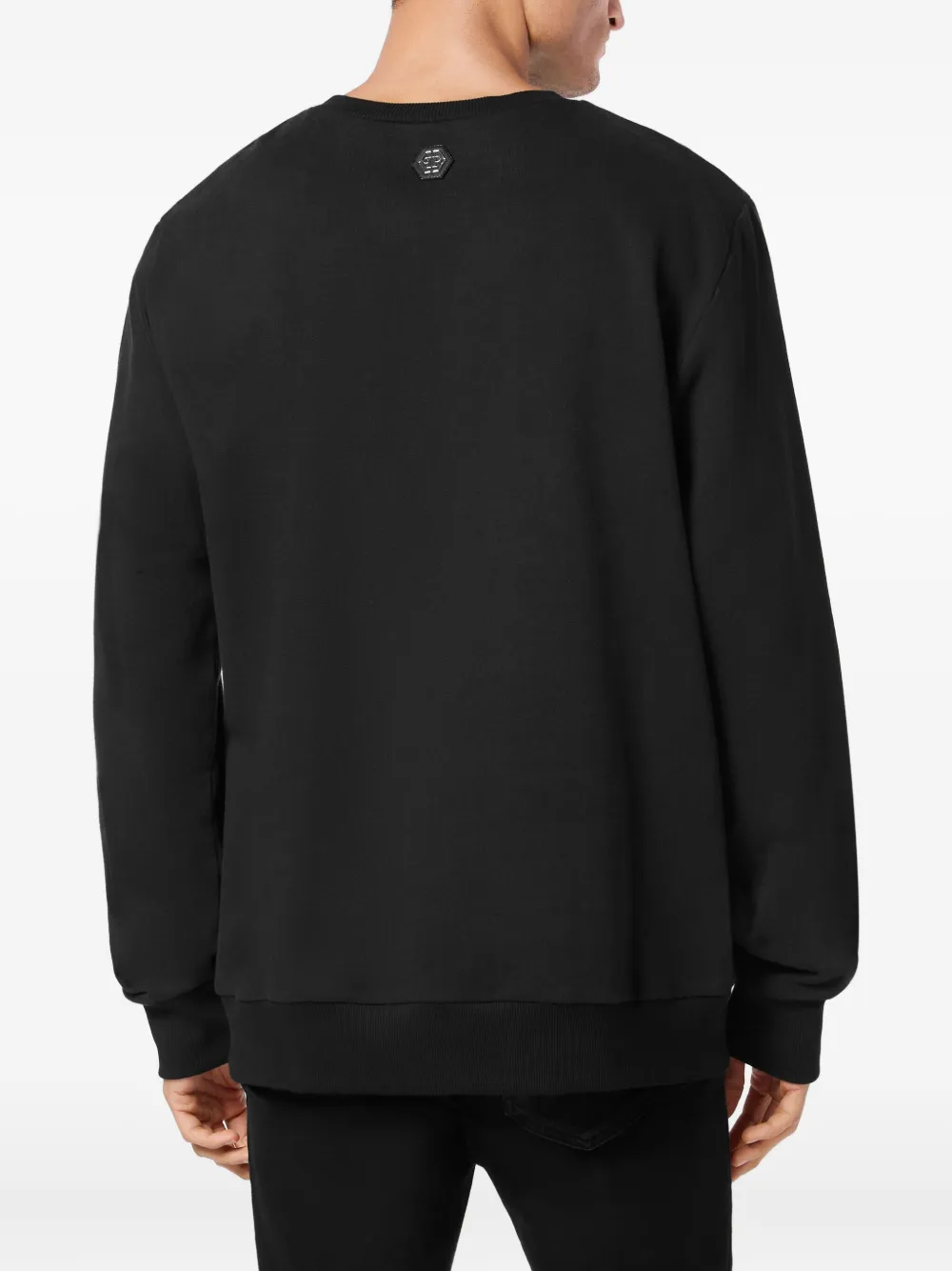 Philipp Plein Crystal-embellished Sweatshirt In Black