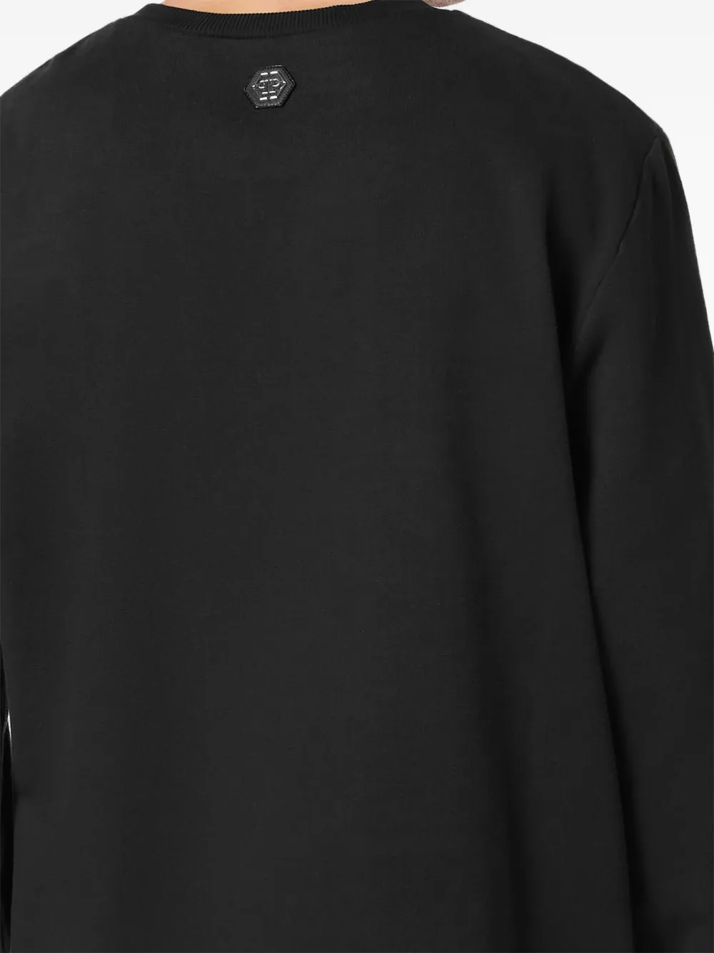 Philipp Plein Sweater met kristallen Zwart