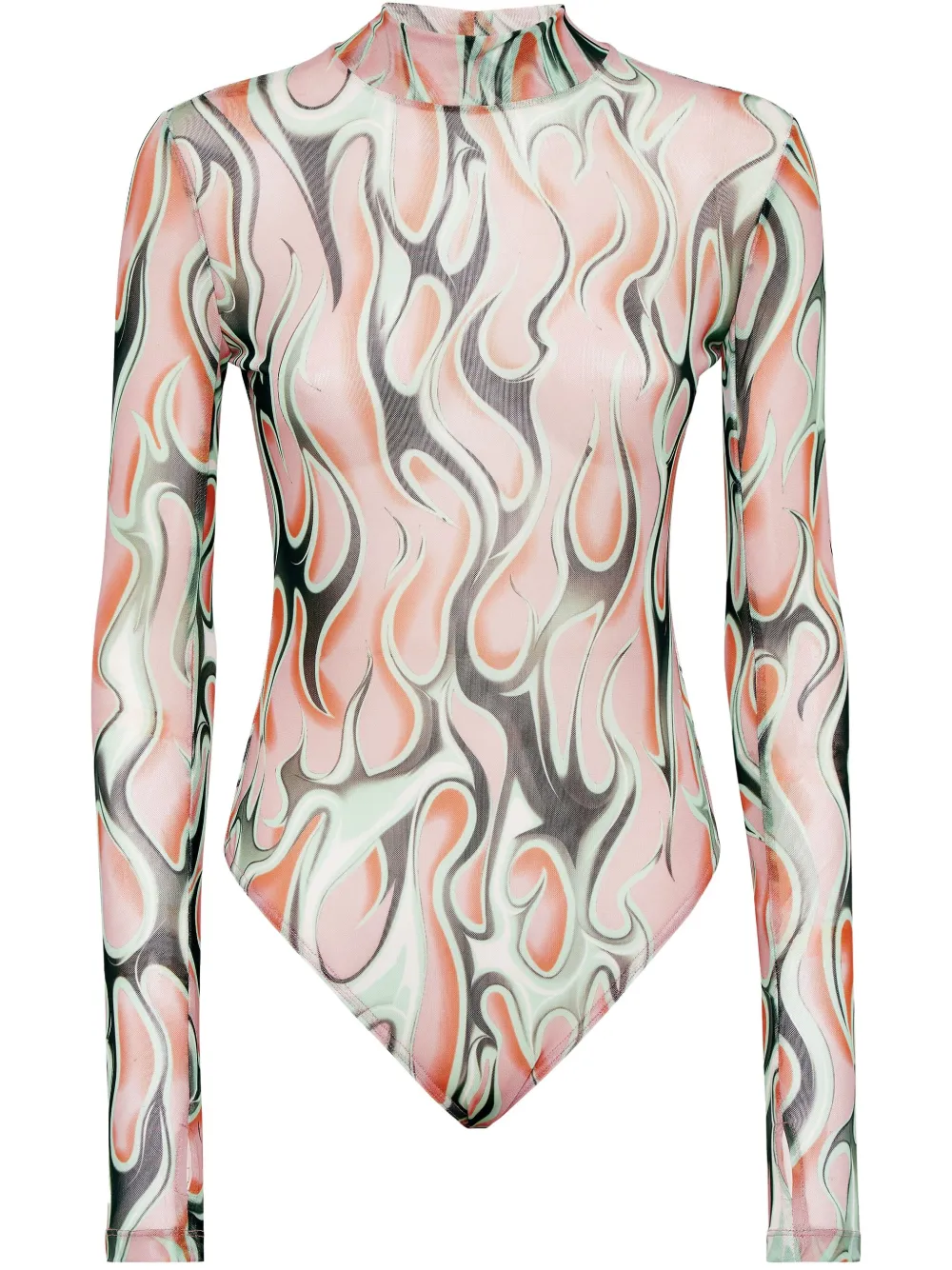 Philipp Plein Flame tule body Beige