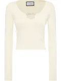 Philipp Plein cropped top - White