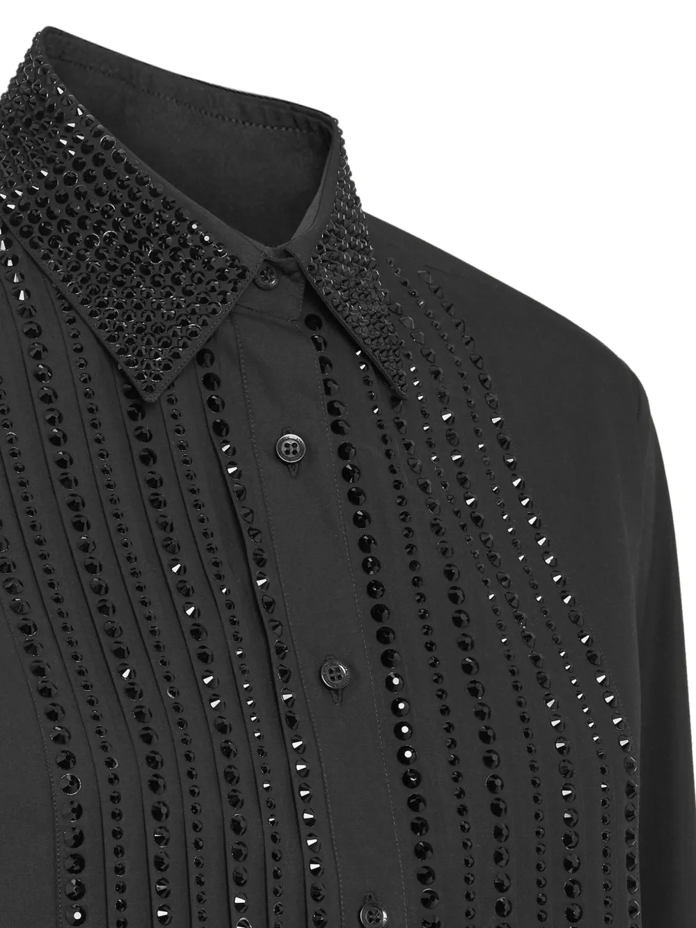PHILIPP PLEIN CRYSTAL-EMBELLISHED SHIRT