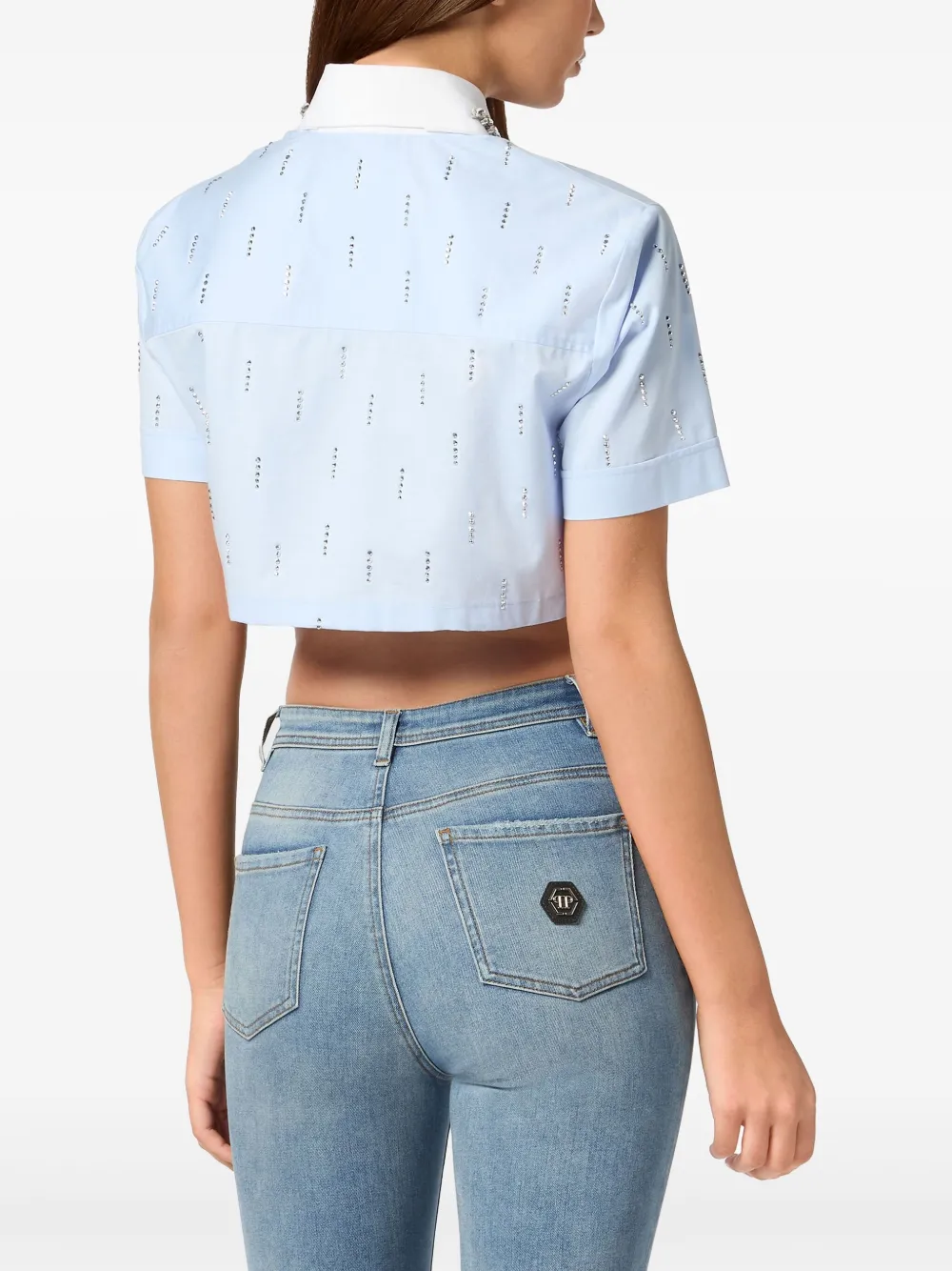 PHILIPP PLEIN CROPPED SHIRT
