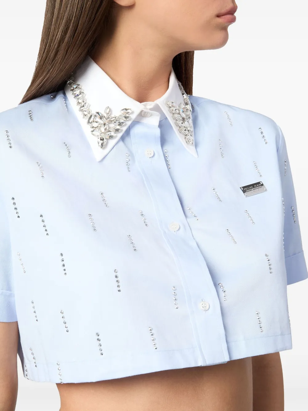PHILIPP PLEIN CROPPED SHIRT