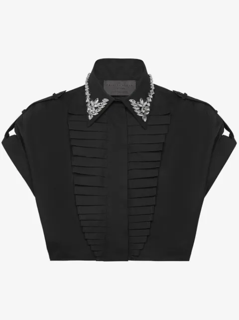 Philipp Plein Voulant cropped shirt