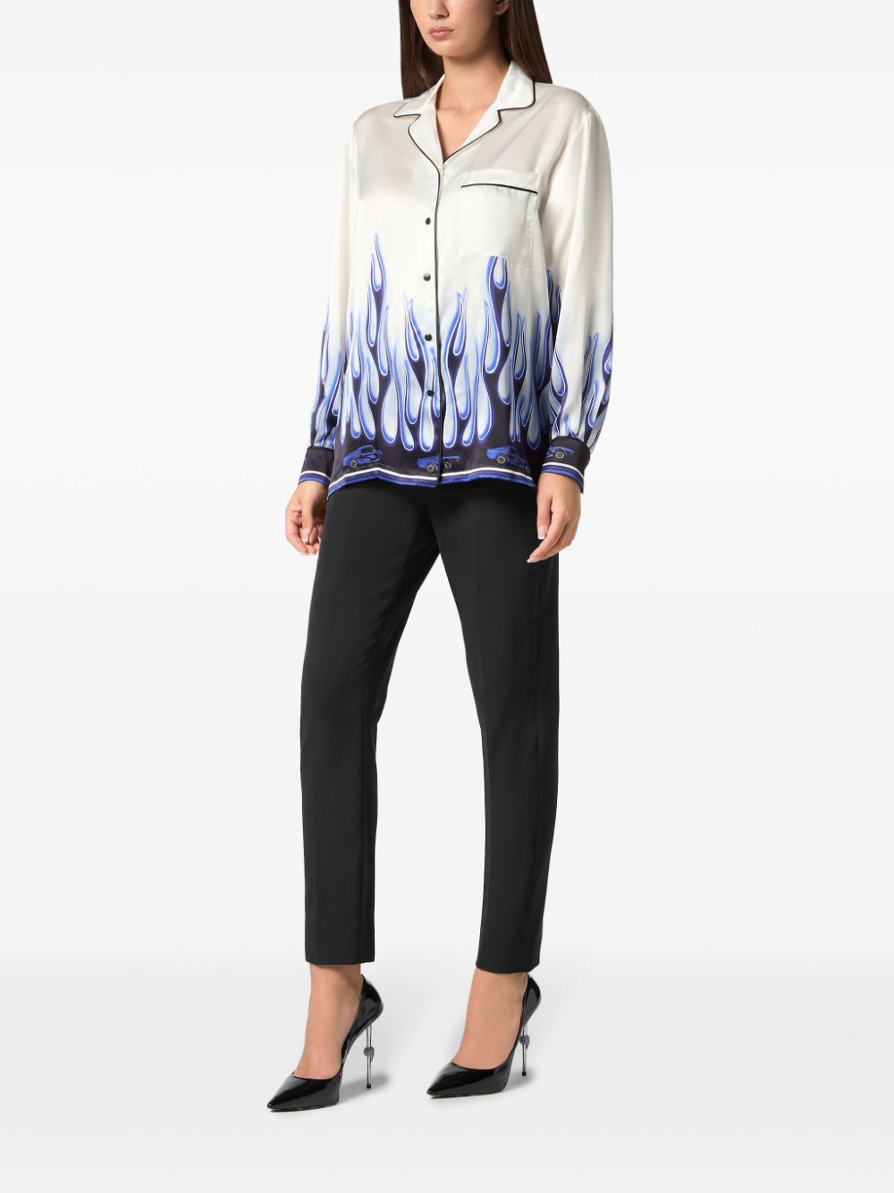 Philipp Plein Flame shirt - Wit