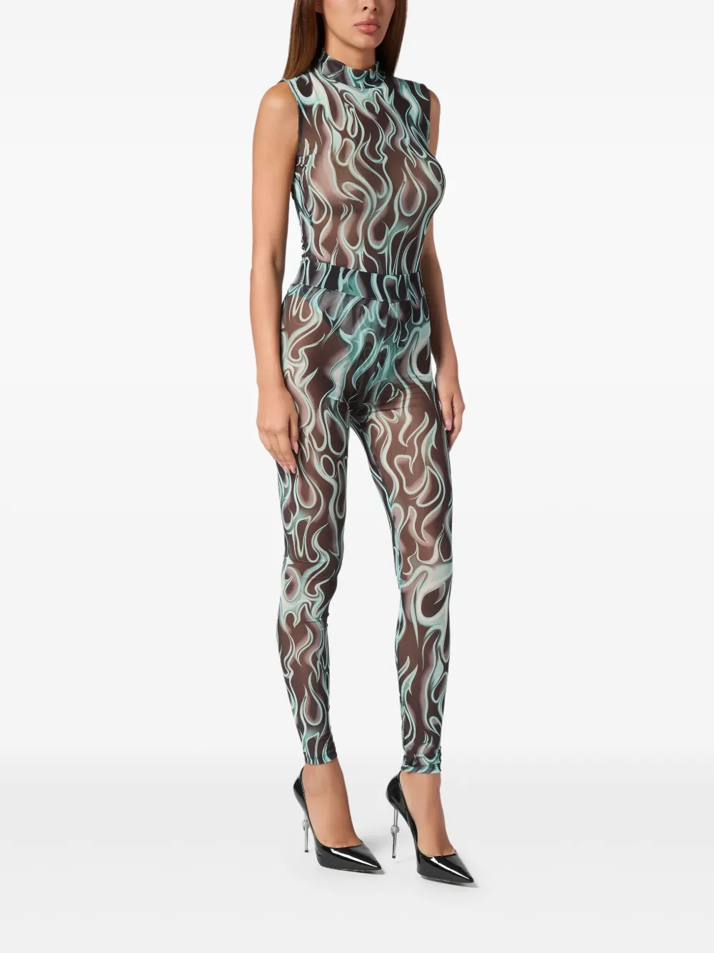 Philipp Plein Flame leggings - Zwart