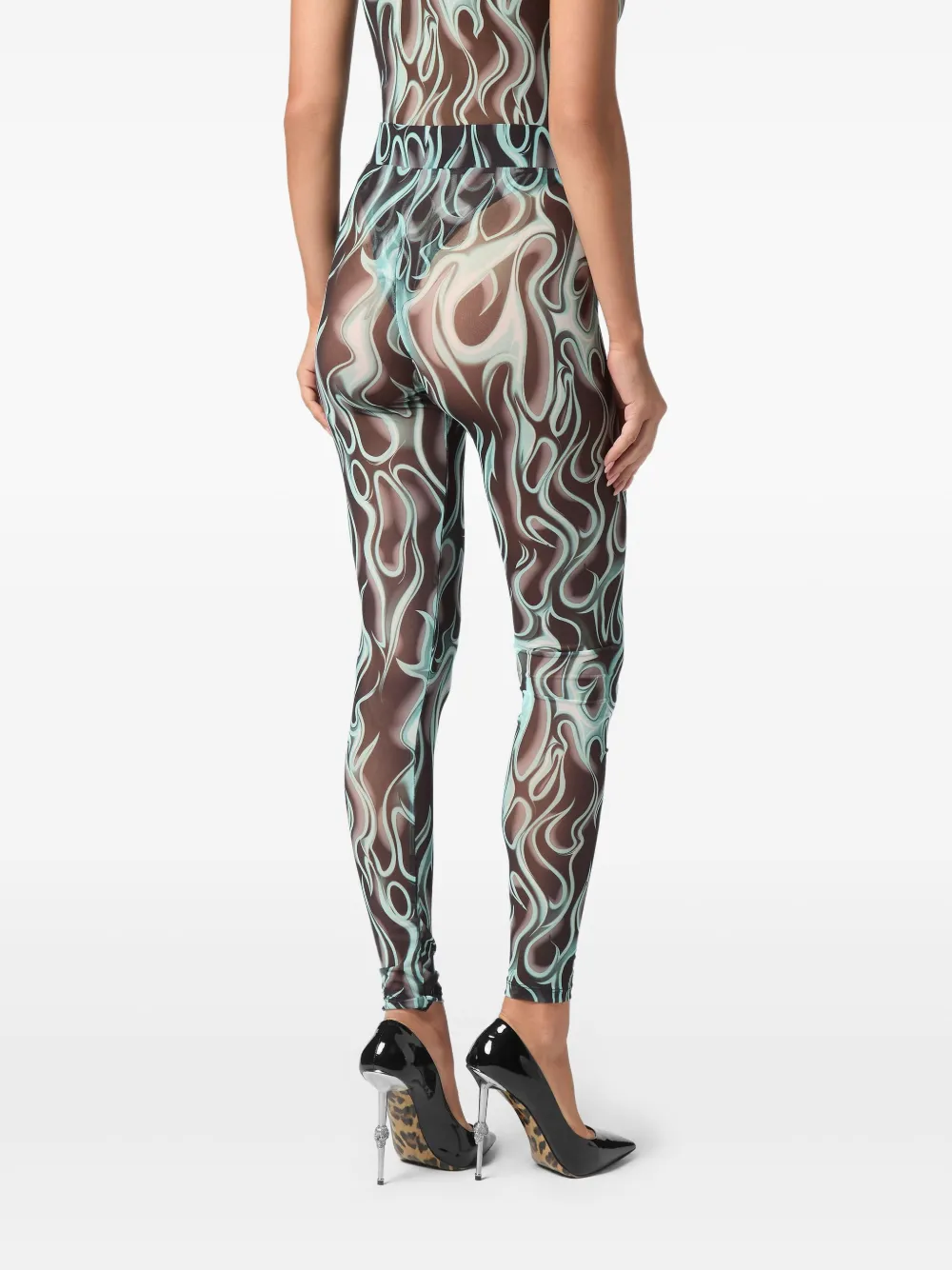 PHILIPP PLEIN FLAME LEGGINGS