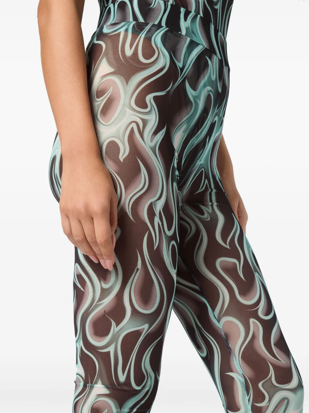 PHILIPP PLEIN FLAME LEGGINGS