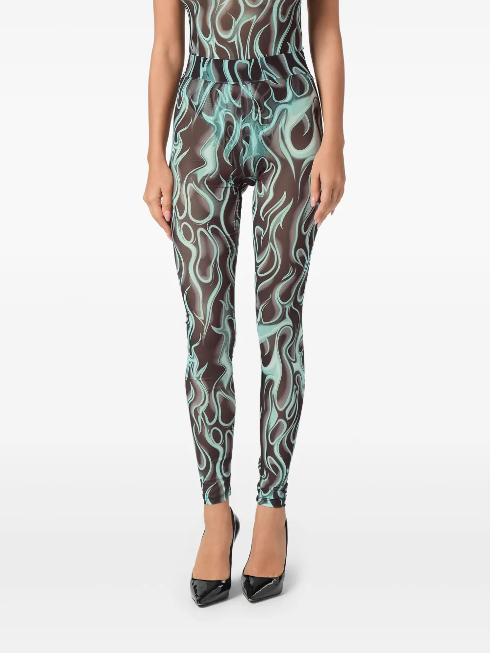 PHILIPP PLEIN FLAME LEGGINGS