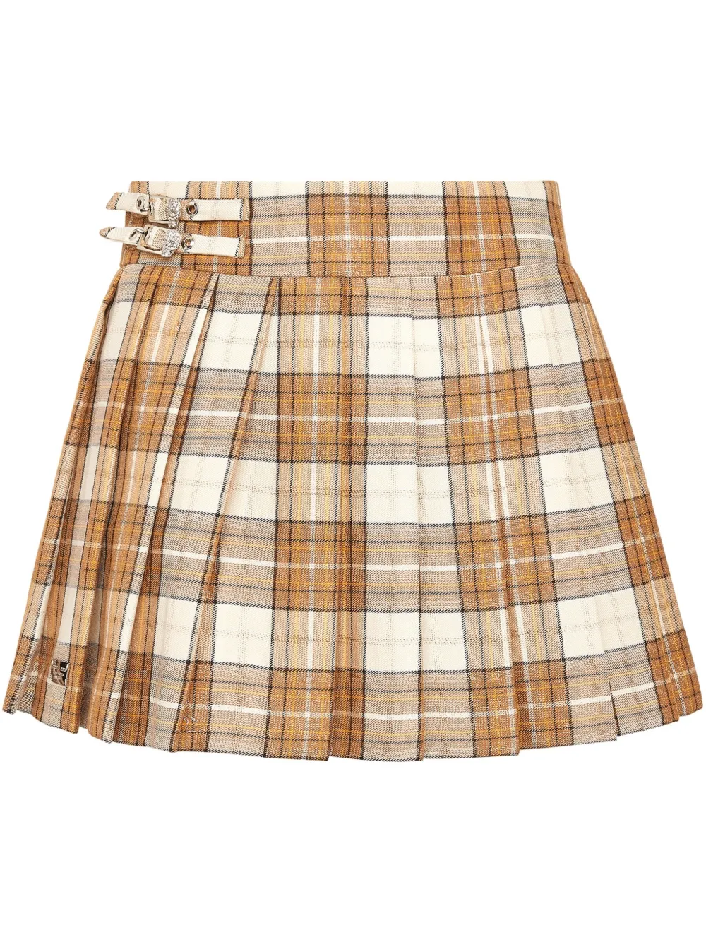 Philipp Plein Geplooide rok Beige