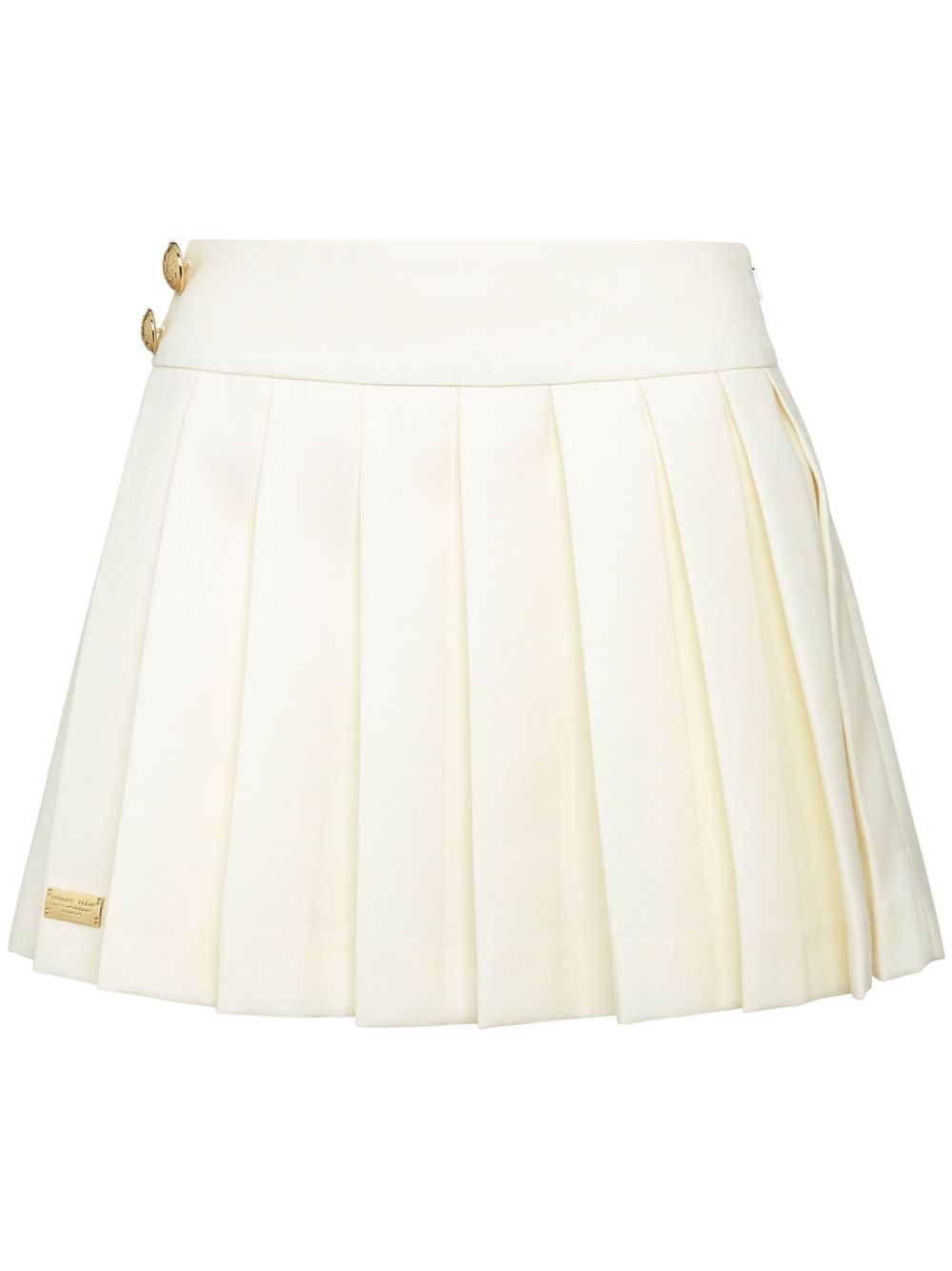 wool marine plissé skirt