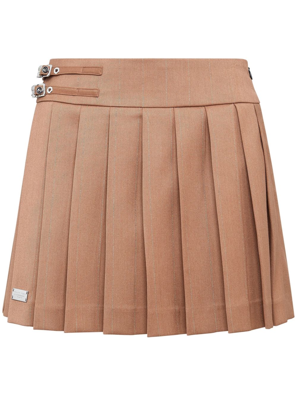 plissé mini skirt