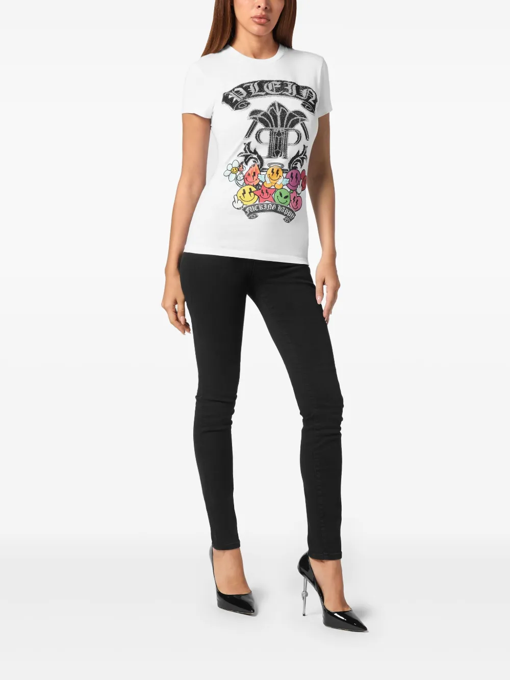 Philipp Plein T-shirt met print - Wit