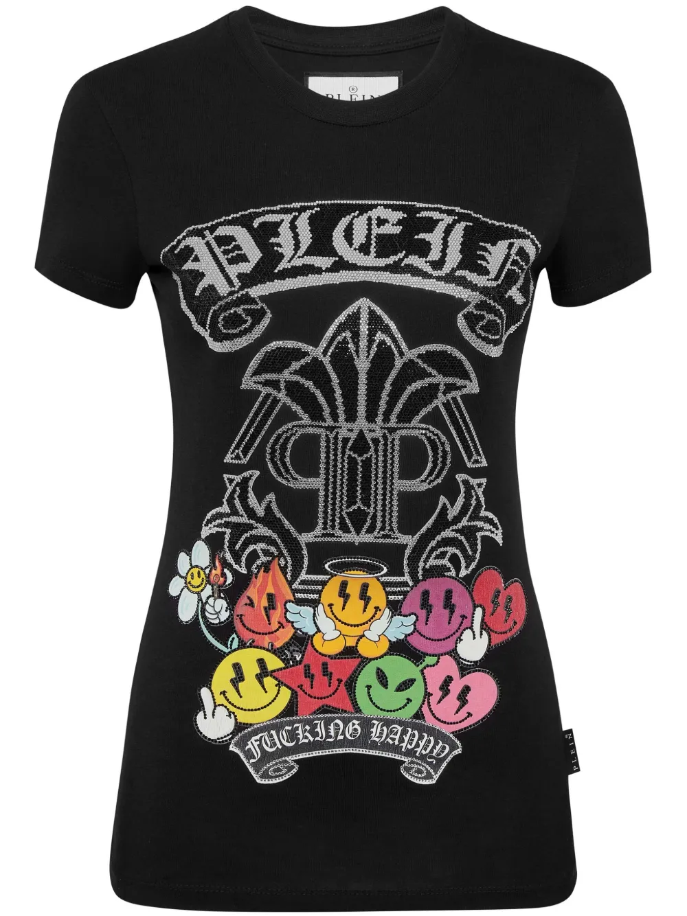 Philipp Plein T-shirt met print Zwart