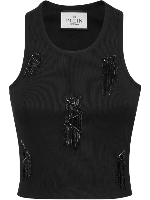 Philipp Plein Tanktop met franje