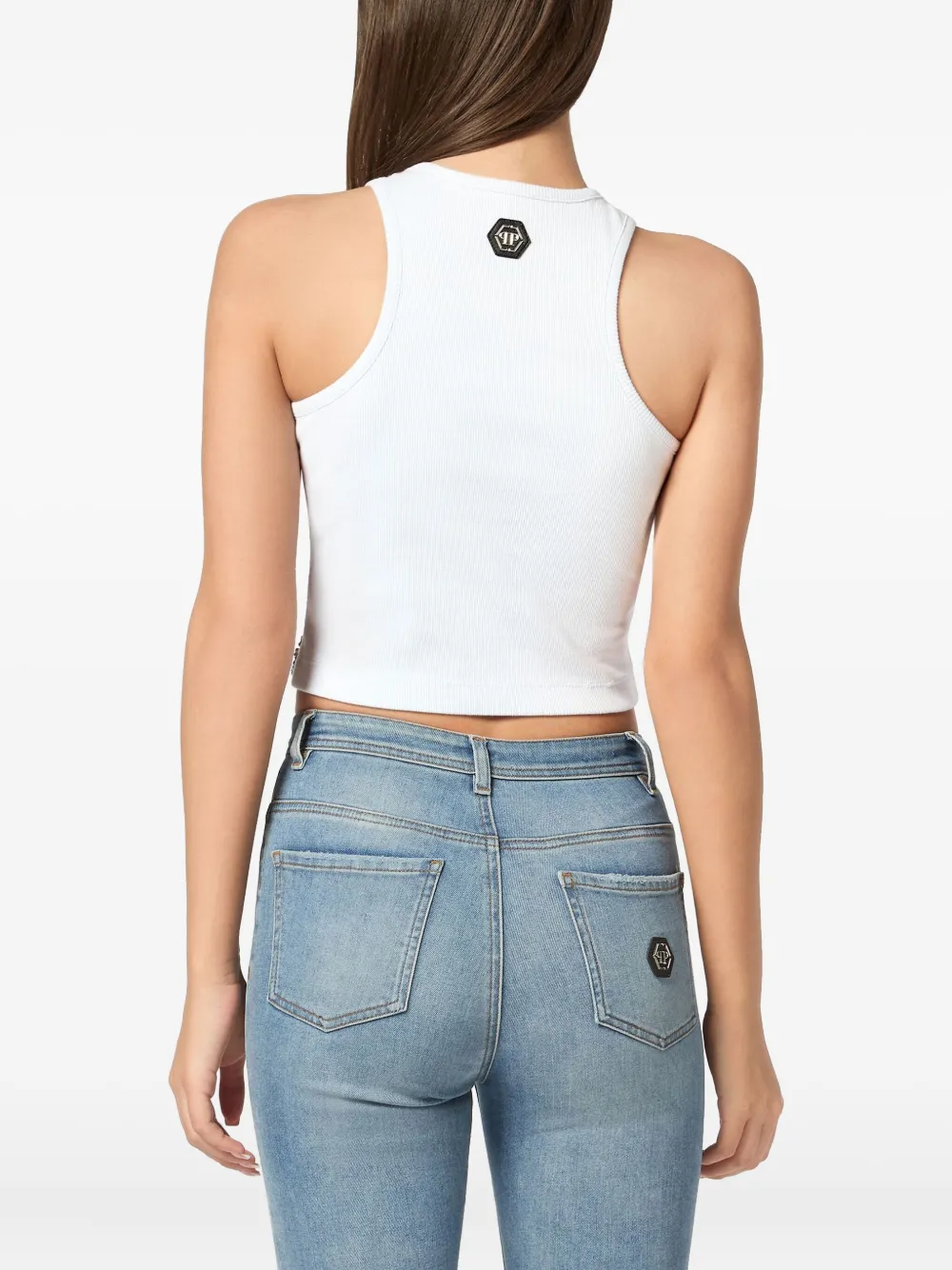 PHILIPP PLEIN FLOWERS TANK TOP