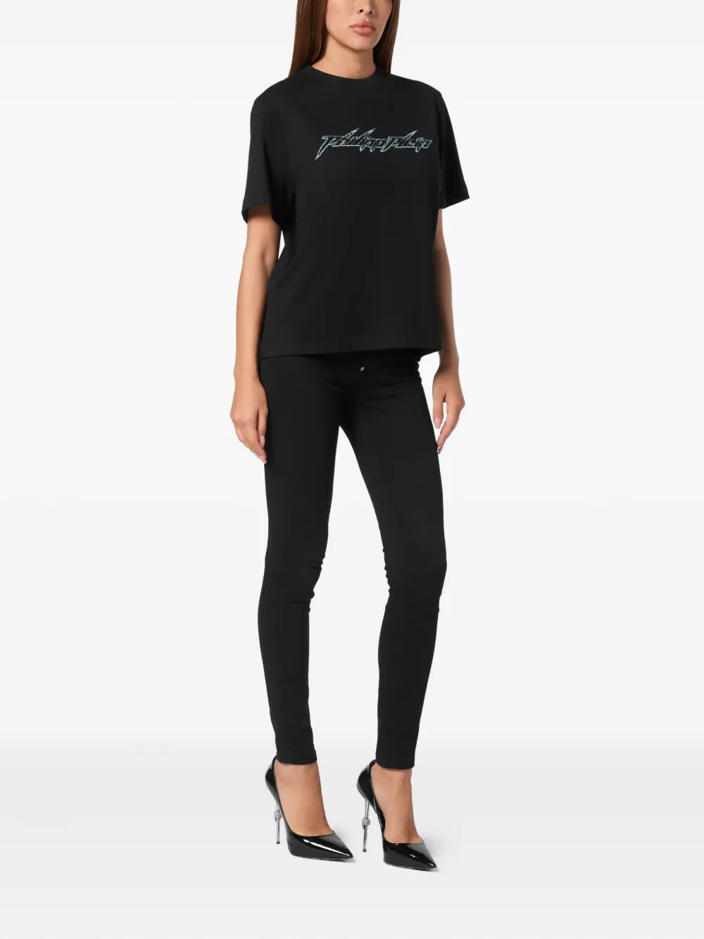 Philipp Plein Jersey T-shirt Zwart