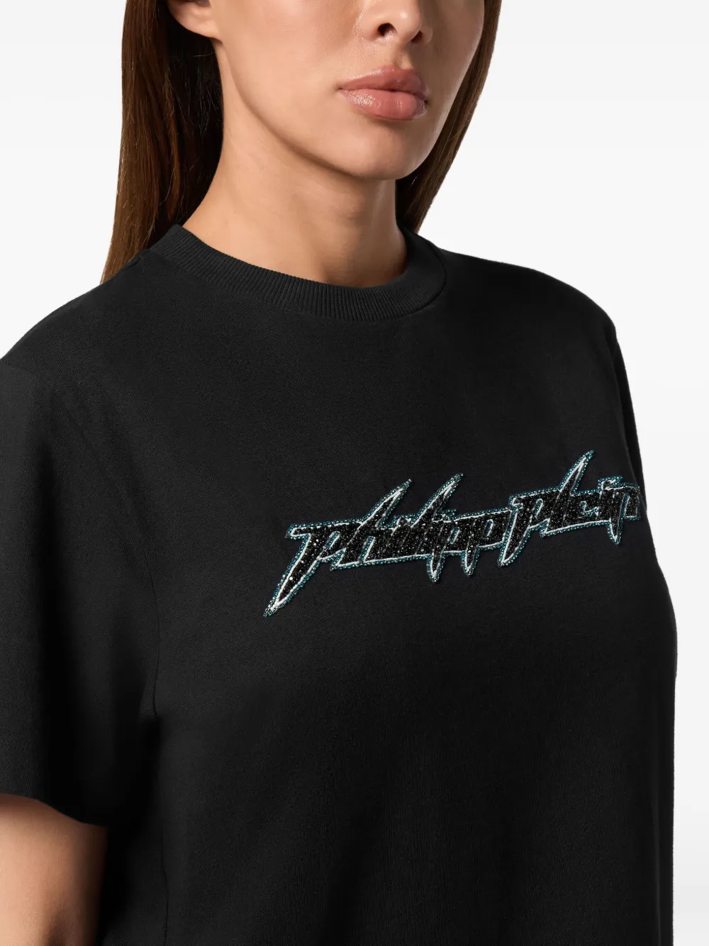 Philipp Plein Jersey T-shirt Zwart