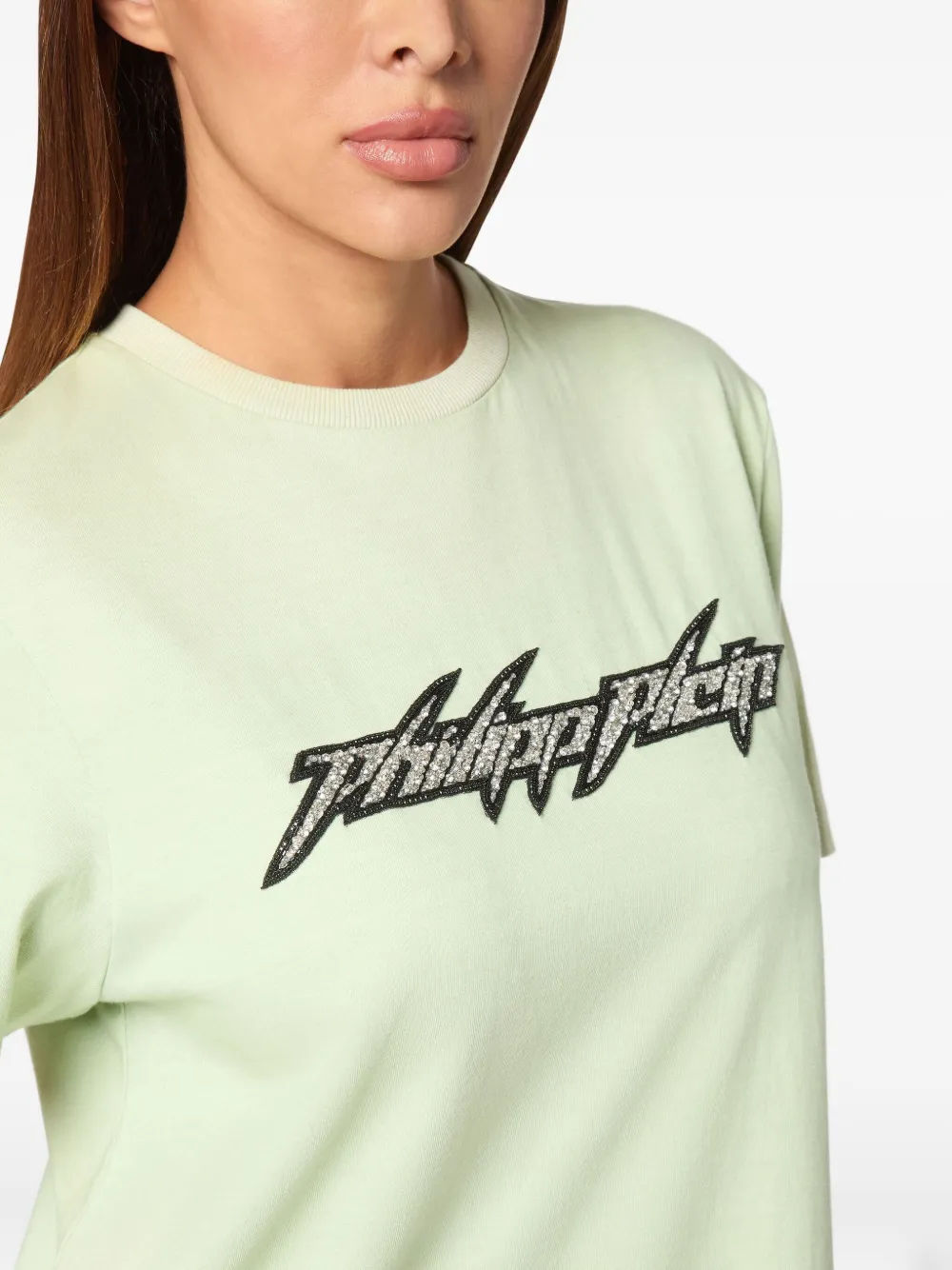 Philipp Plein Jersey T-shirt In 绿色