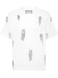 Philipp Plein fringed t-shirt - White