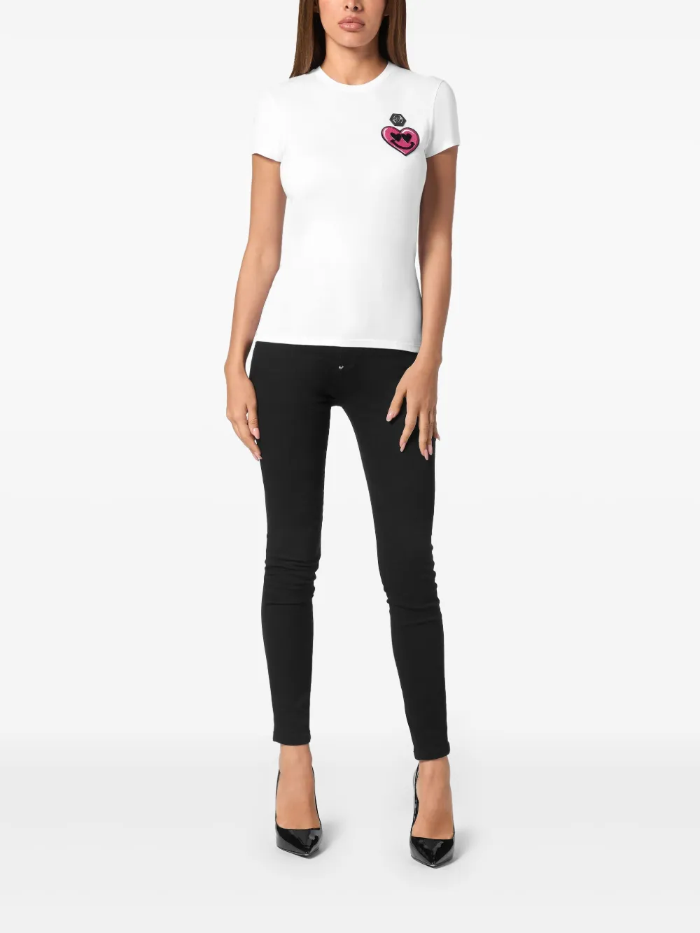 Philipp Plein Katoenen T-shirt - Wit