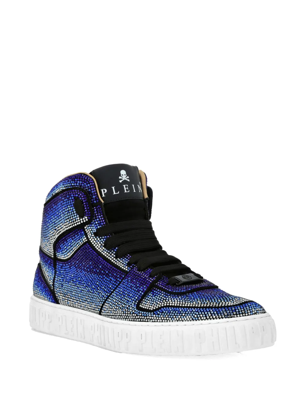 Philipp Plein suede high-top sneakers Blue