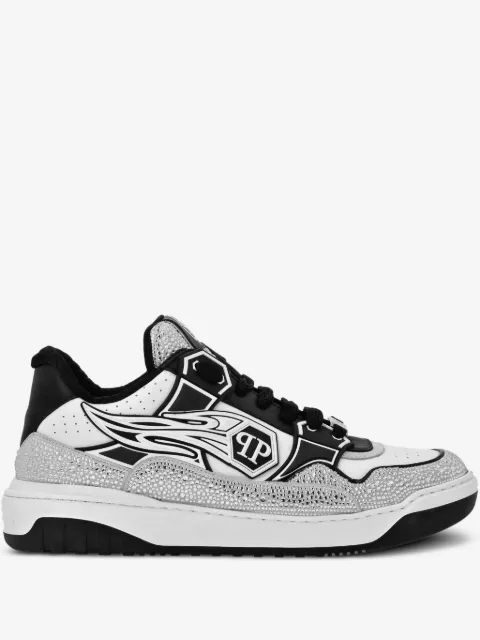 Philipp Plein leather low-top sneakers Moon Walker