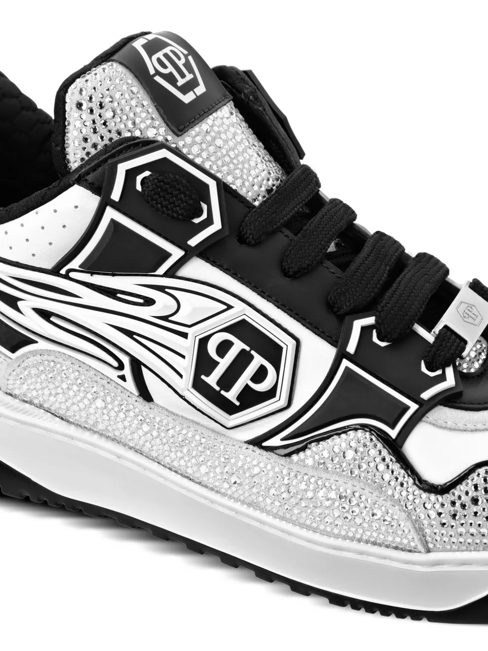 Philipp Plein leather low-top sneakers White