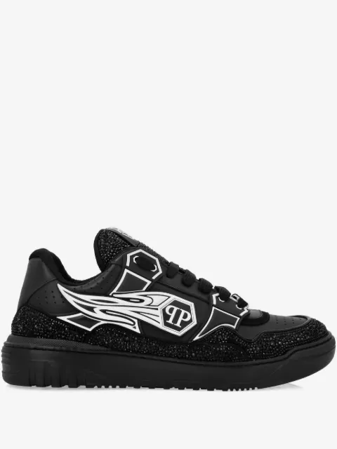 Philipp Plein leather low-top sneakers Moon Walker