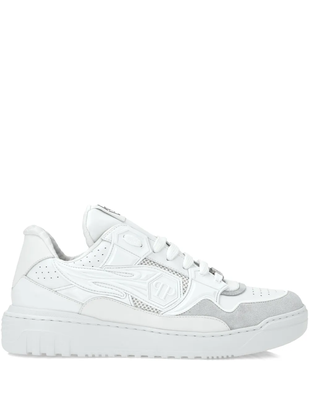 Philipp Plein Strass Hexagon sneakers Wit