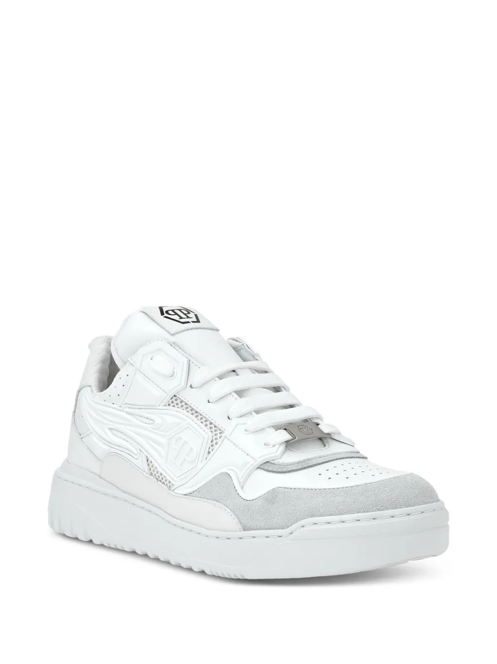 Philipp Plein Strass Hexagon sneakers Wit