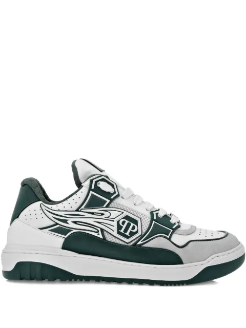 Philipp Plein tenis bajos con parche del logo