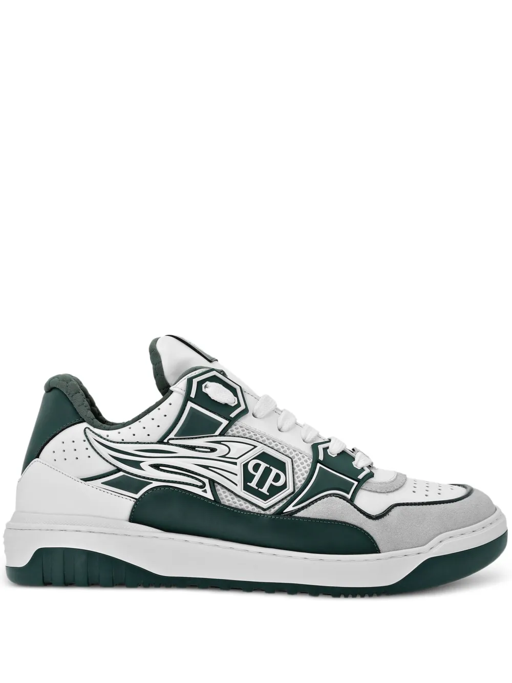 Philipp Plein logo-patch low-top sneakers White