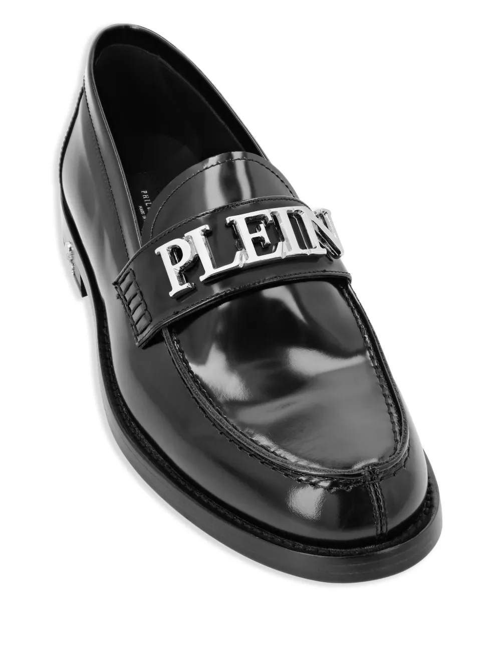 Philipp Plein logo-plaque loafers Black