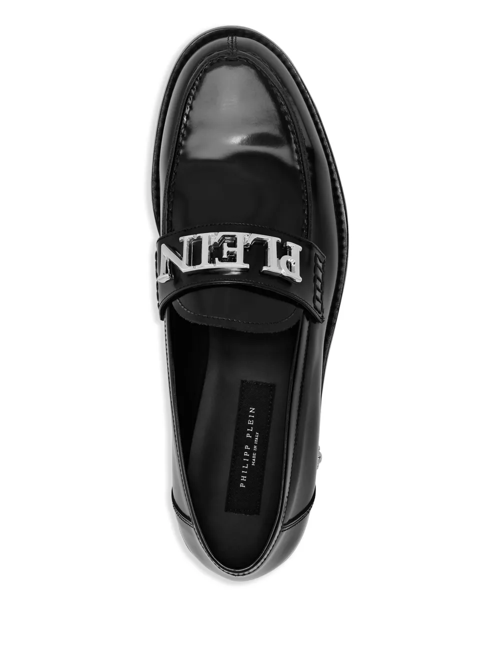 Philipp Plein logo-plaque loafers Black